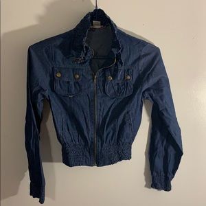 Voice Denim Long sleeve zip up.